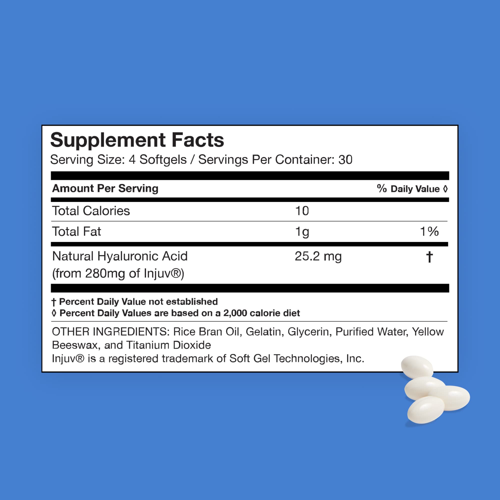Hyaluronic Acid Supplement Facts