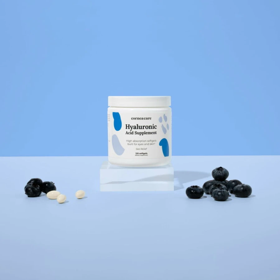 CorneaCare Hyaluronic Acid Supplement Bottle