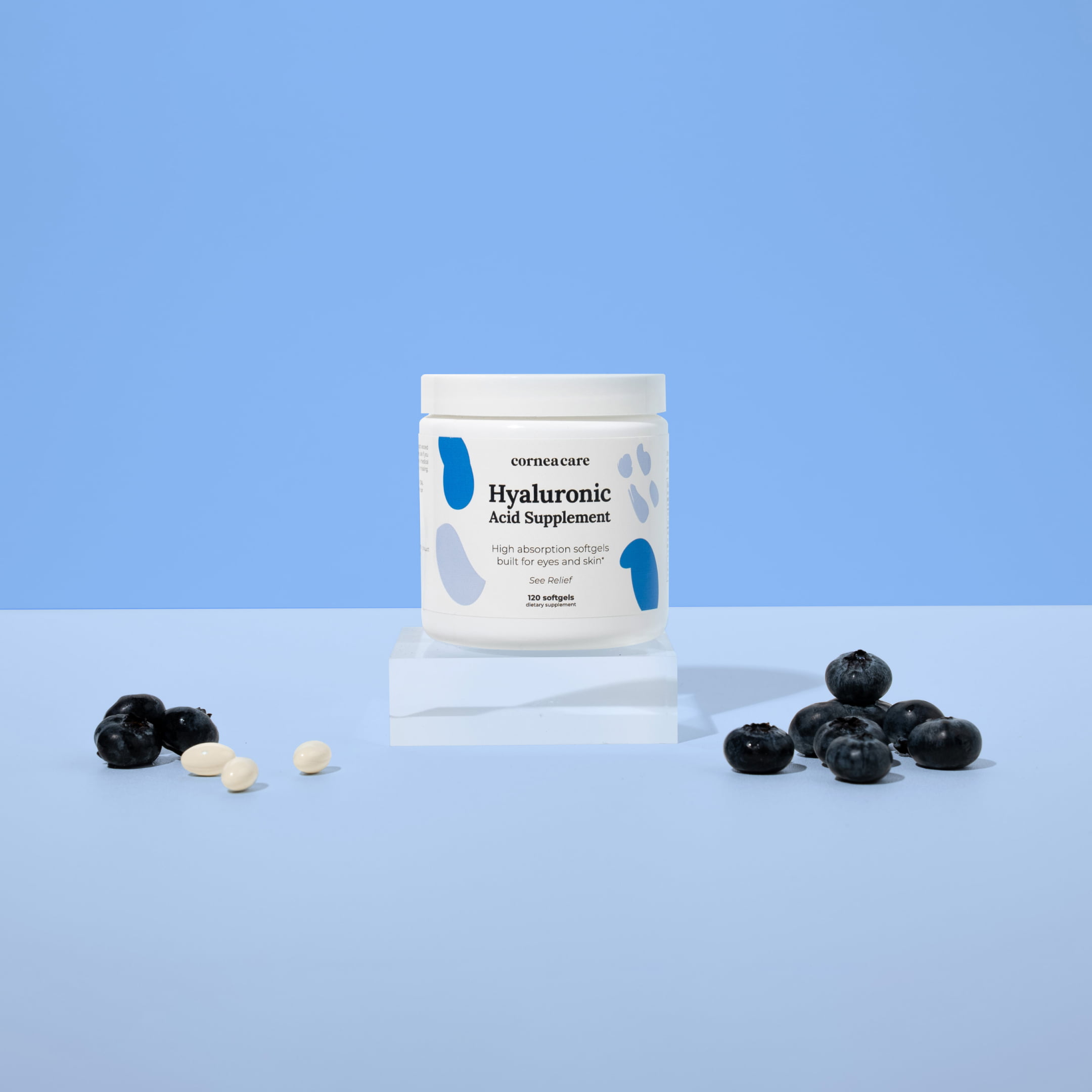 CorneaCare Hyaluronic Acid Supplement Bottle