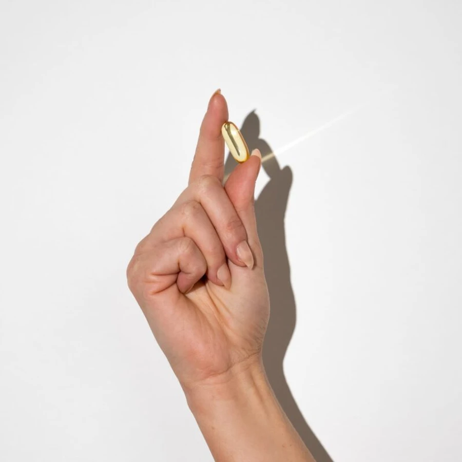 CorneaCare Omega 3 Softgel in Hand