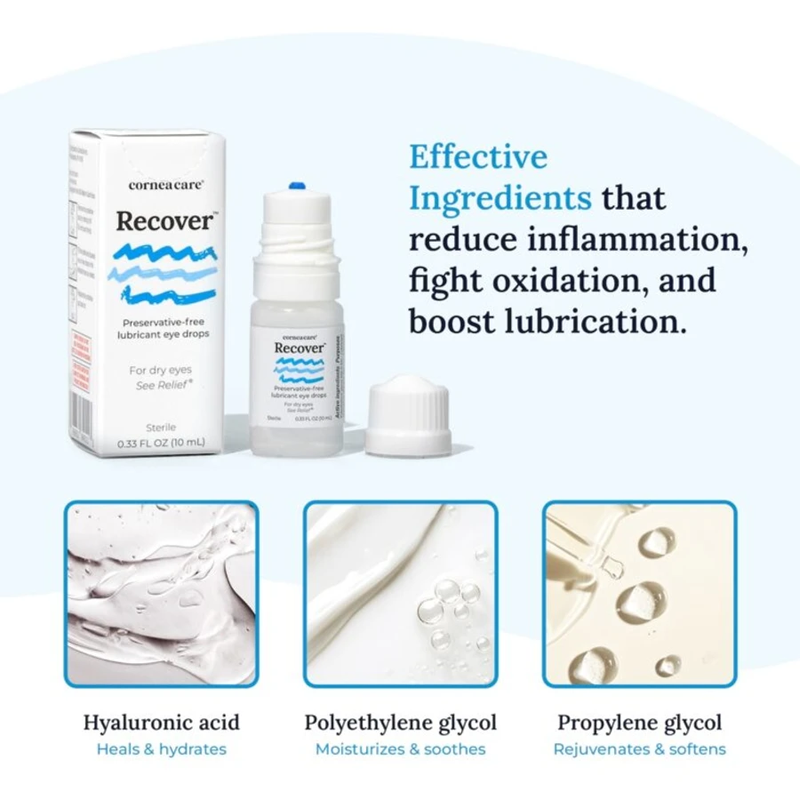 CorneaCare Recover Preservative Free Artificial Tear Ingredients