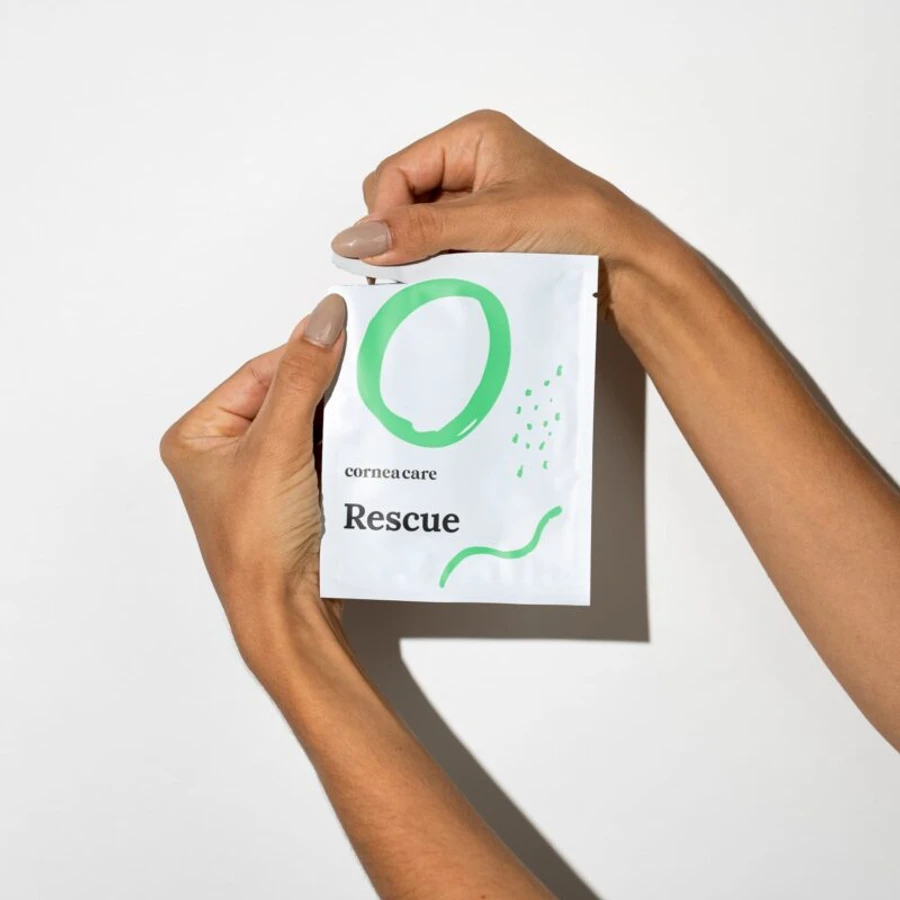 Rescue self cooling hydrogel cold compress hands opening packet