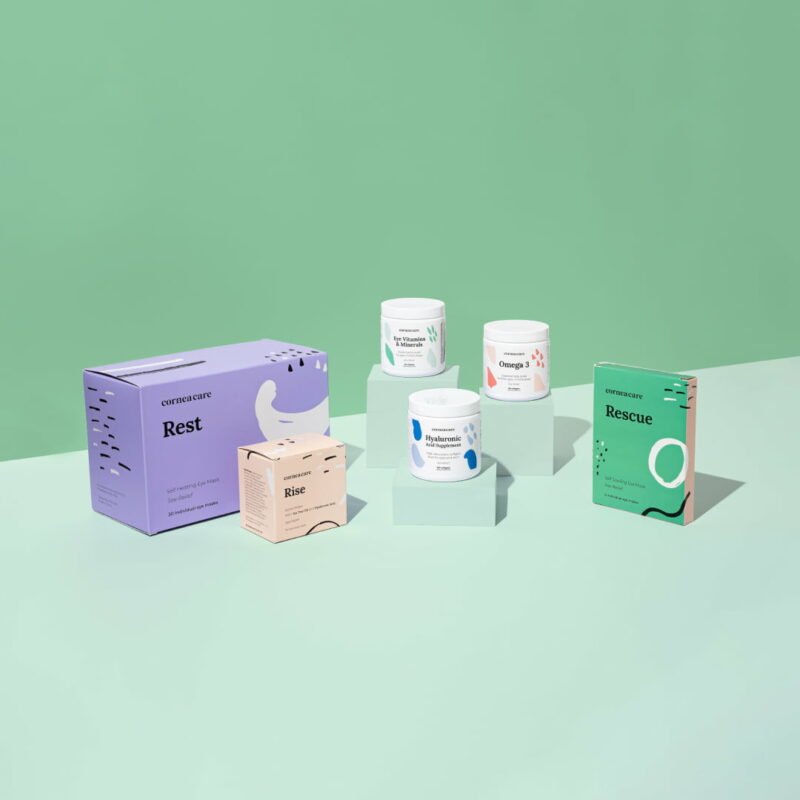 Full Press Eye Health Warm Compresses, Cold Compresses, Eyelid Wipes, Eye Vitamins & Minerals, Omega 3, and Hyaluronic Acid Supplement